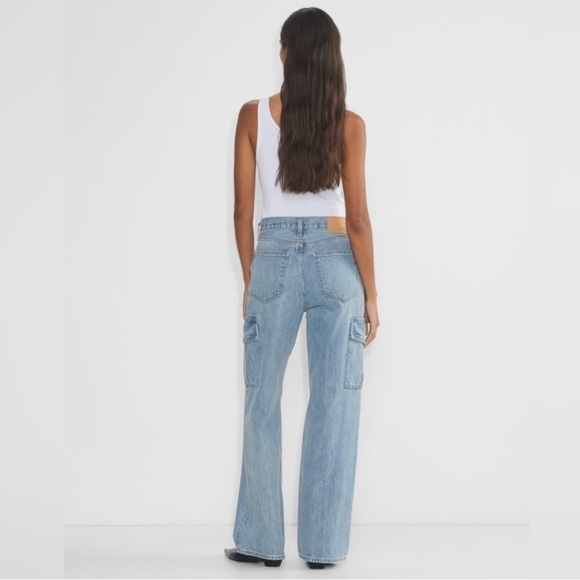 Denim Forum The Farrah Hi-Rise Cargo Jean from Aritzia - Picture 2 of 13